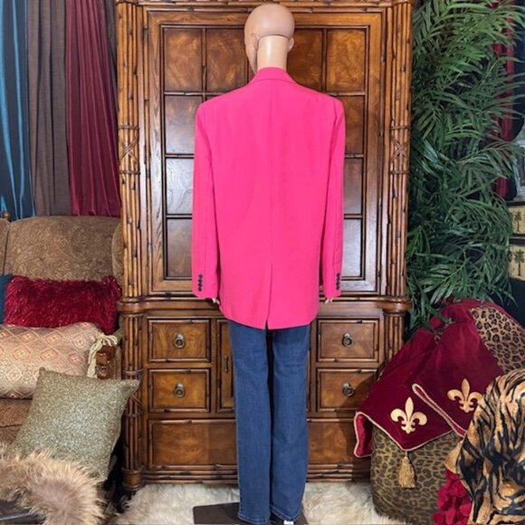NWOT Pink Punch Classic Double-Breasted Blazer - Picture 5 of 11